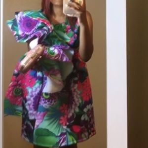 Colorful ruffle dress for your occasions